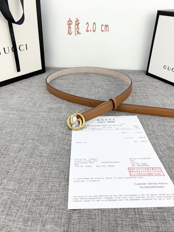 Streetwear  Belt Gucci 160487