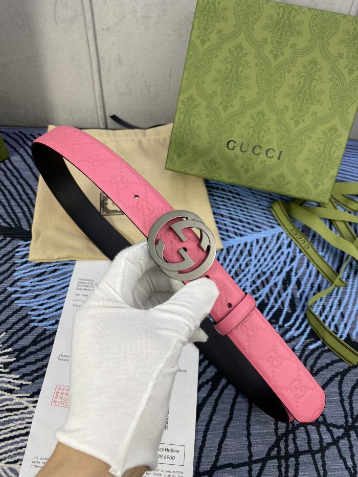 Streetwear  Belt Gucci Signature