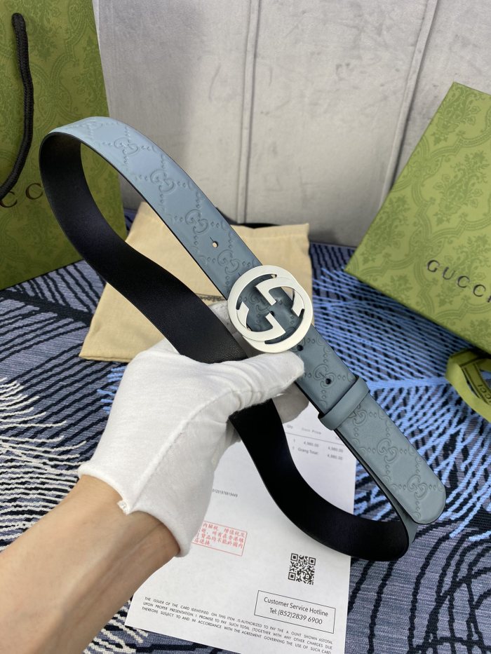 Streetwear  Belt Gucci Signature