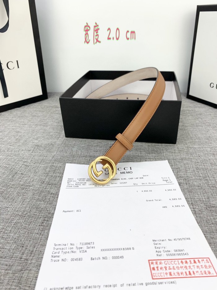 Streetwear  Belt Gucci 160487