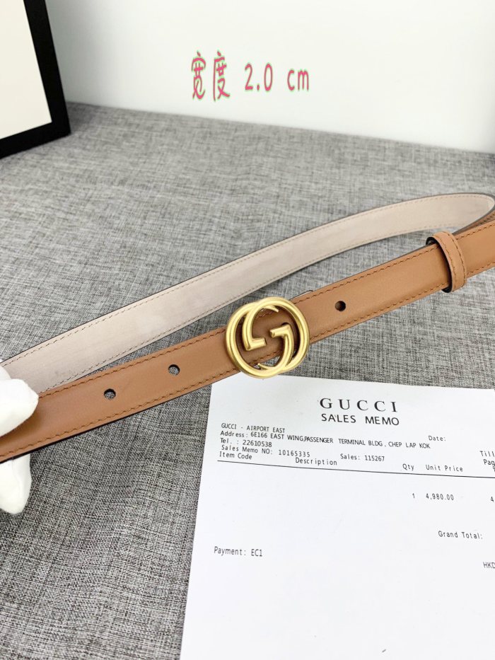 Streetwear  Belt Gucci 160487