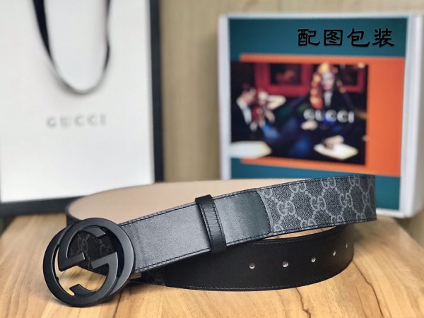 Streetwear  Belt Gucci 160355 size:3.8 cm