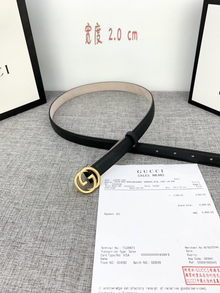 Streetwear  Belt Gucci 160490