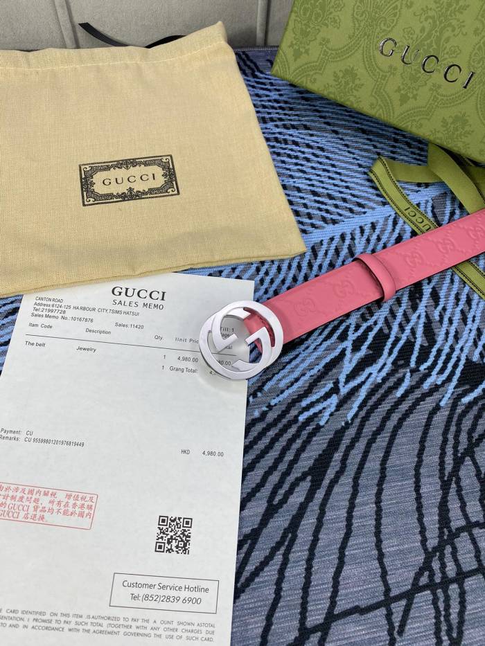 Streetwear  Belt Gucci Signature