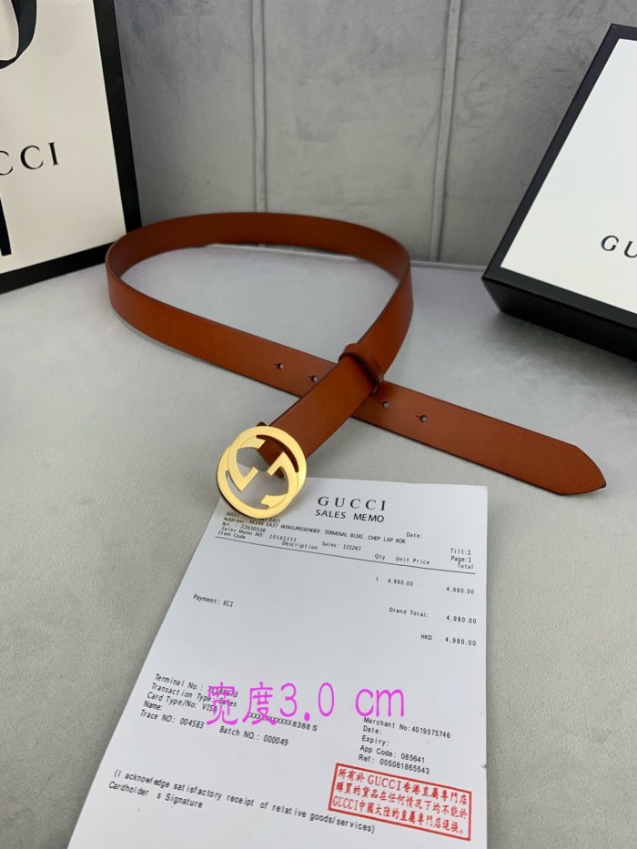 Streetwear  Belt Gucci 160436