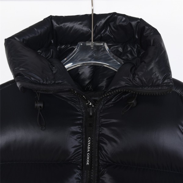 Canada Goose Logo Patch Hooded Down Coat