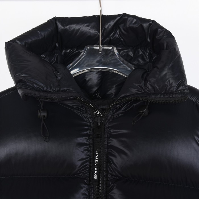 Canada Goose Logo Patch Hooded Down Coat