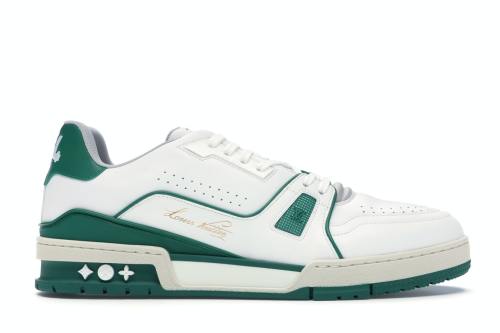 Louis Vuitton LV Trainer Sneaker Low White Green