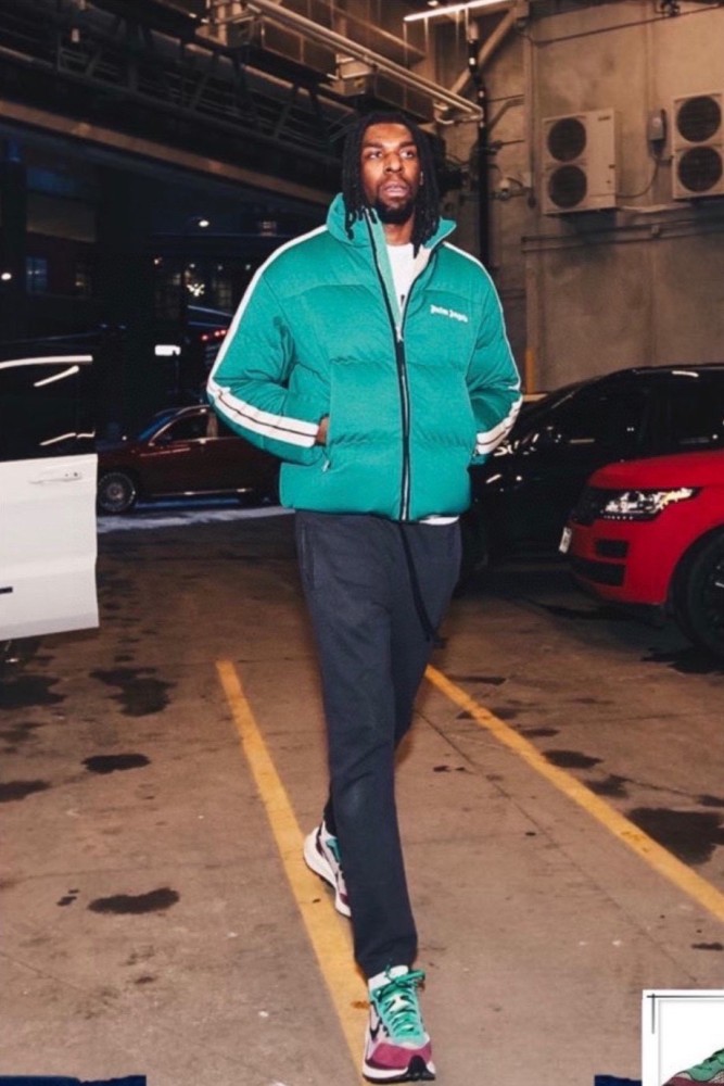 Palm Angels X MONCLER GENIUS Puffer Jackets Unisex Green