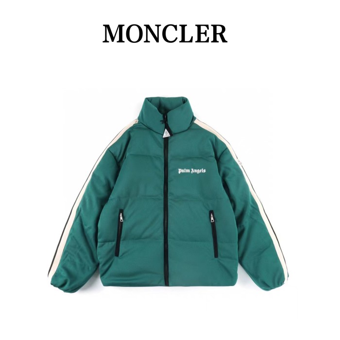 Palm Angels X MONCLER GENIUS Puffer Jackets Unisex Green