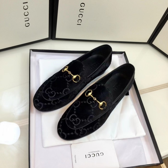 Gucci Women's Loafers Moccasins Jordaan In Blue