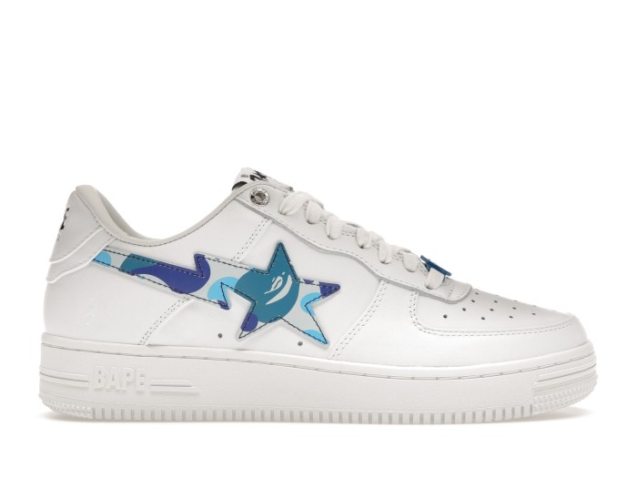 A Bathing Ape Bape Sta Low ABC Camo White Blue