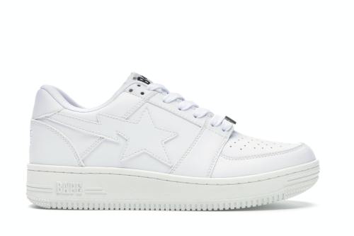 BAPE STA Low White