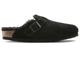 Birkenstock Boston Shearling Suede Black