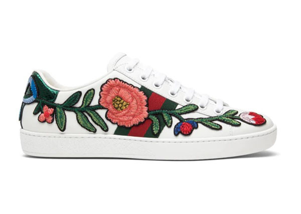 Gucci Ace Embroidered Floral