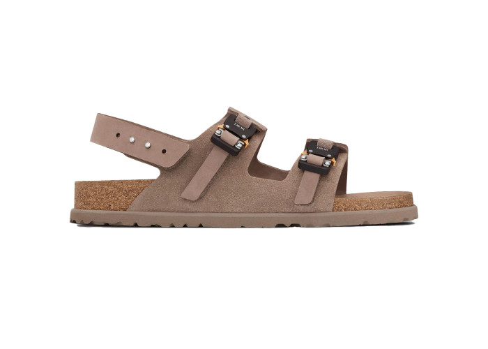 Dior By Birkenstock Milano Sandal Brown Nubuck Calfskin