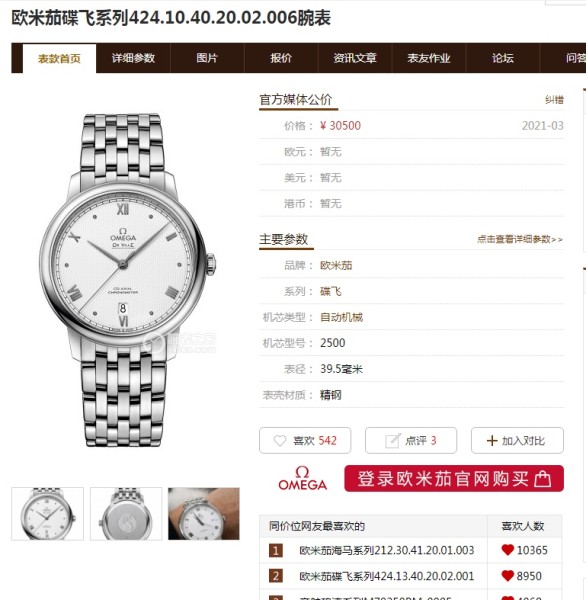  Watches OMEGA TWA 316373 size:39.5*10 mm