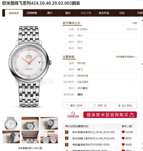  Watches OMEGA TWA 316372 size:39.5*10 mm