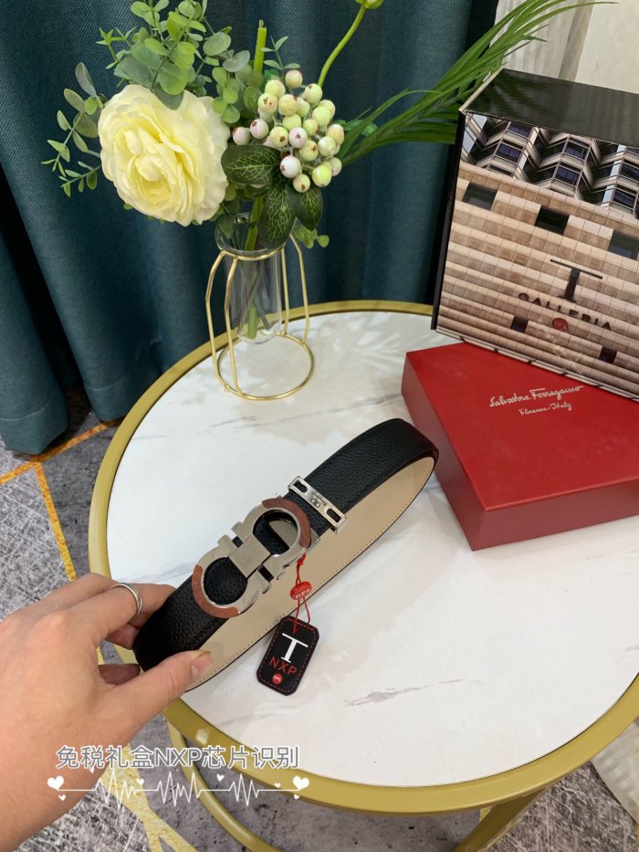 Streetwear Belt Ferragamo 319041 SIZE:3.5cm