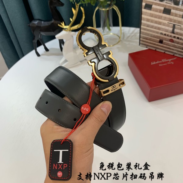 Streetwear Belt Ferragamo 319038 SIZE:3.5cm