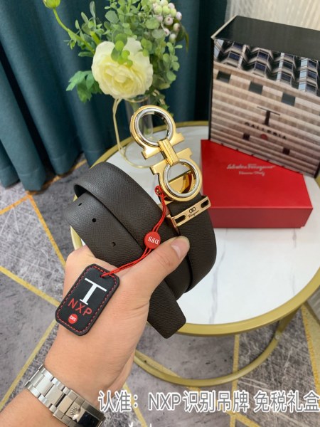 Streetwear Belt Ferragamo 319089 SIZE:3.5cm