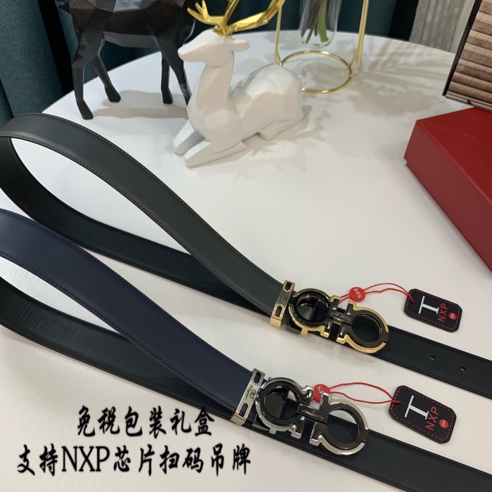 Streetwear Belt Ferragamo 319038 SIZE:3.5cm