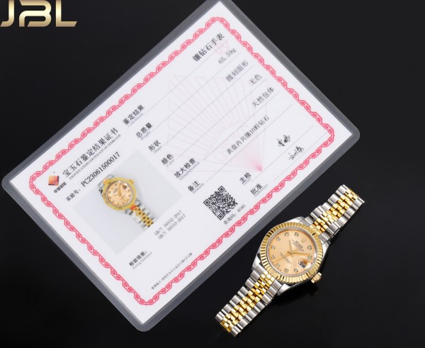 ROLEX Women's Logbook Collection Automatic Mechanical Movement Women's Watch Watch 31mm Gold Dial