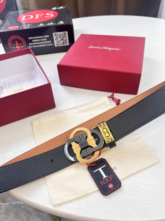 Streetwear Belt Ferragamo 321820 size:3.5cm