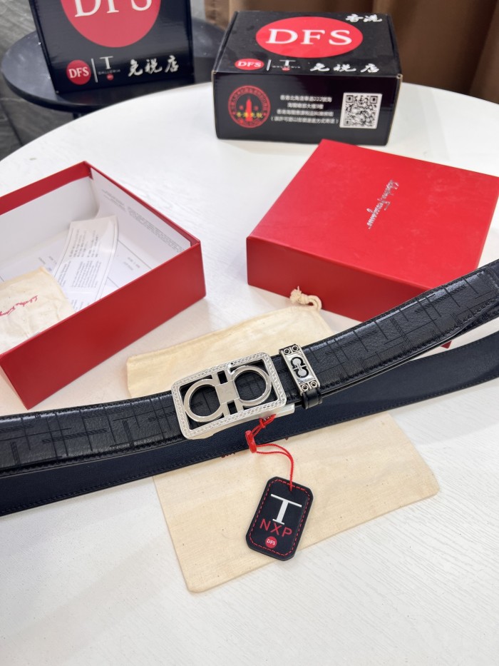 Streetwear Belt Ferragamo 321749 size:3.5cm