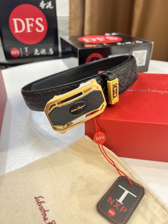 Streetwear Belt Ferragamo 321643 size:3.5cm