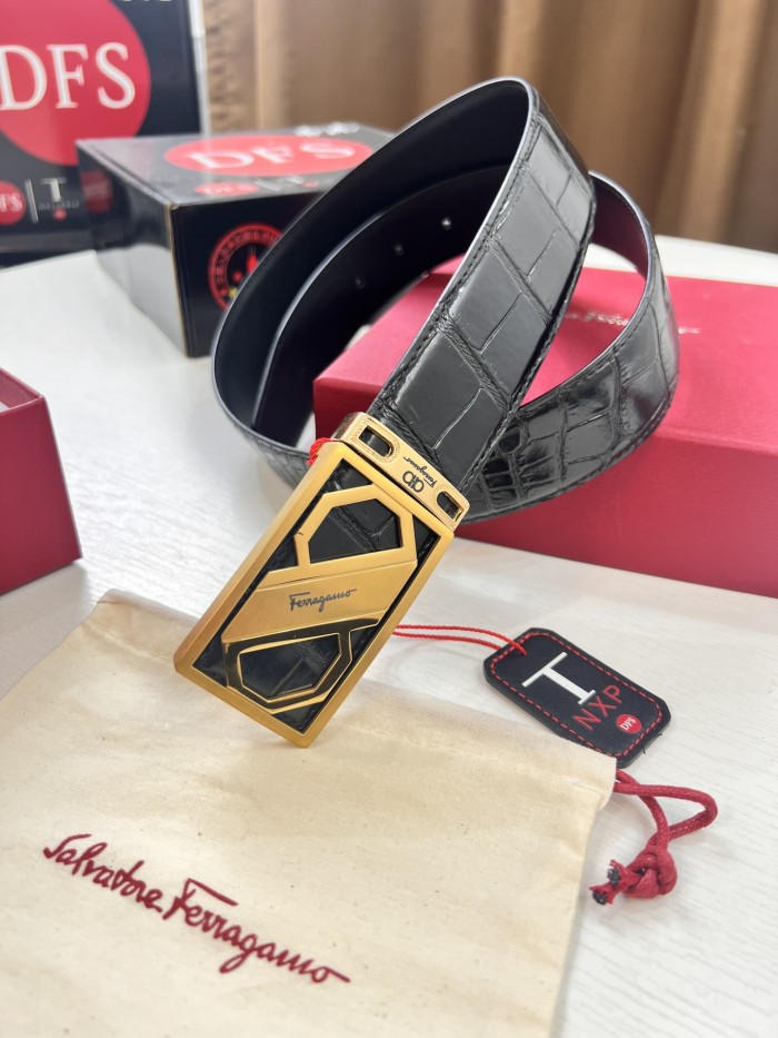 Streetwear Belt Ferragamo 321811 size:3.5cm