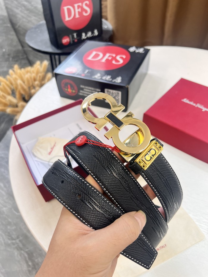 Streetwear Belt Ferragamo 321710 size:3.5cm