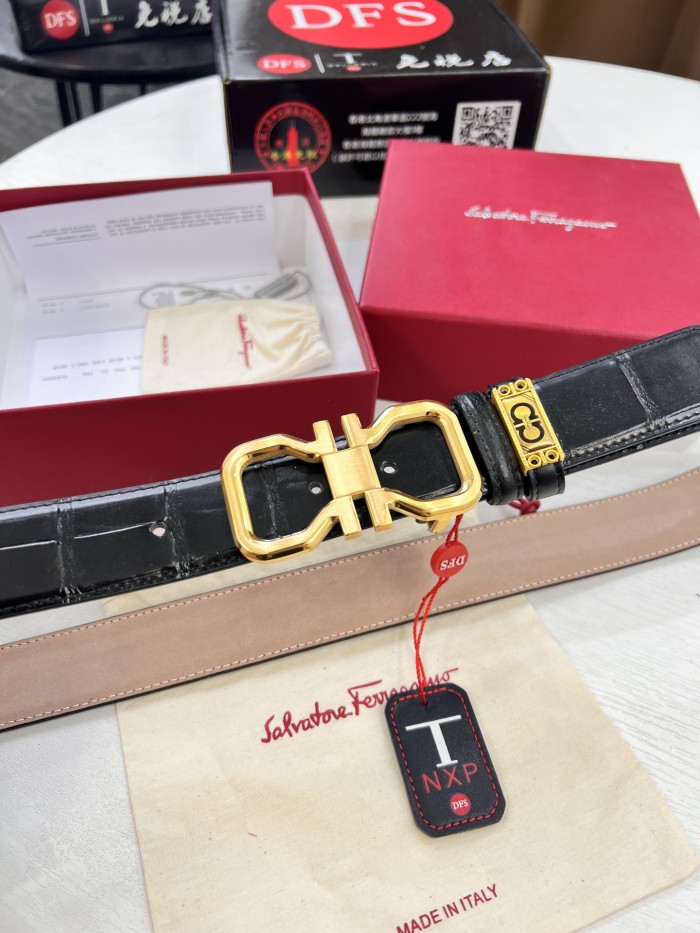 Streetwear Belt Ferragamo 321745 size:3.5cm