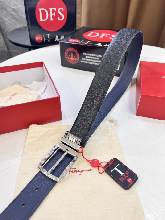 Streetwear Belt Ferragamo 321764 size:3.5cm