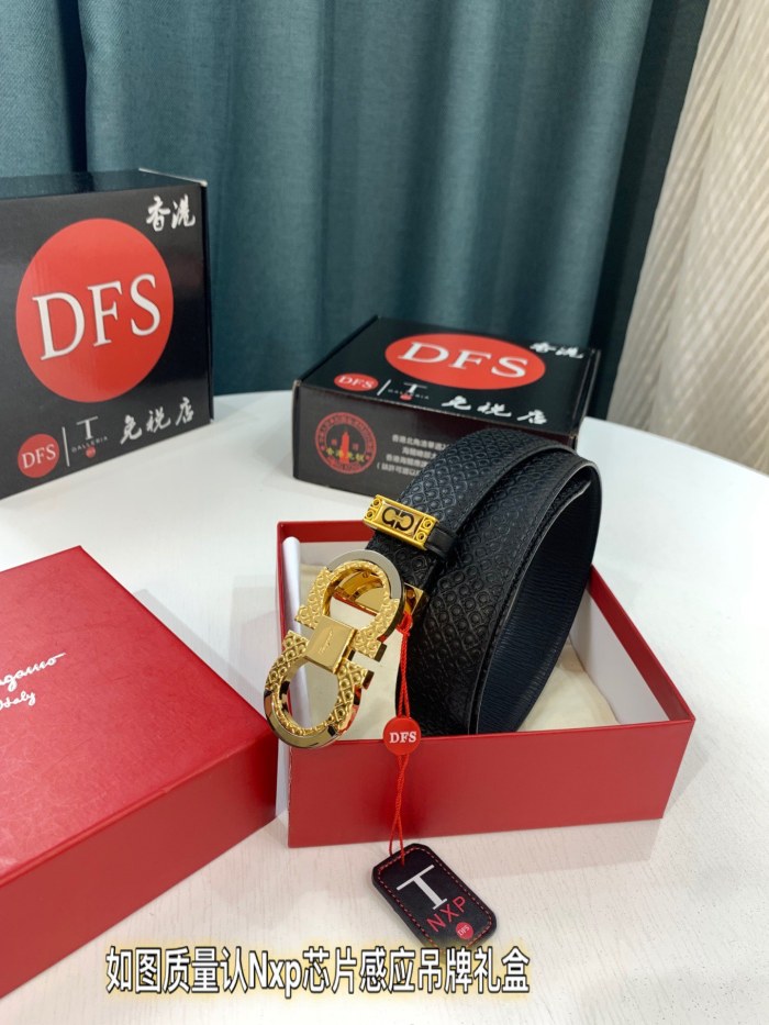 Streetwear Belt Ferragamo 321857 size:3.5cm