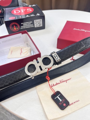 Streetwear Belt Ferragamo 321768 size:3.5cm