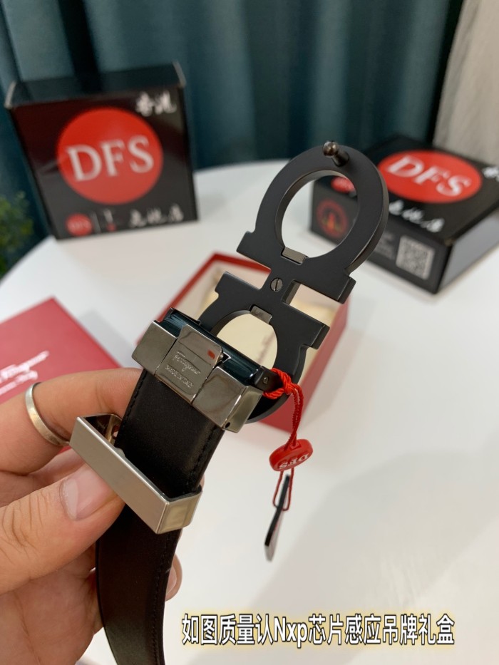 Streetwear Belt Ferragamo 321833 size:3.5cm