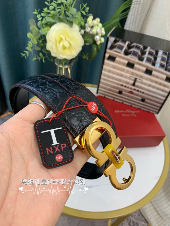 Streetwear Belt Ferragamo   319013  SIZE:3.5cm