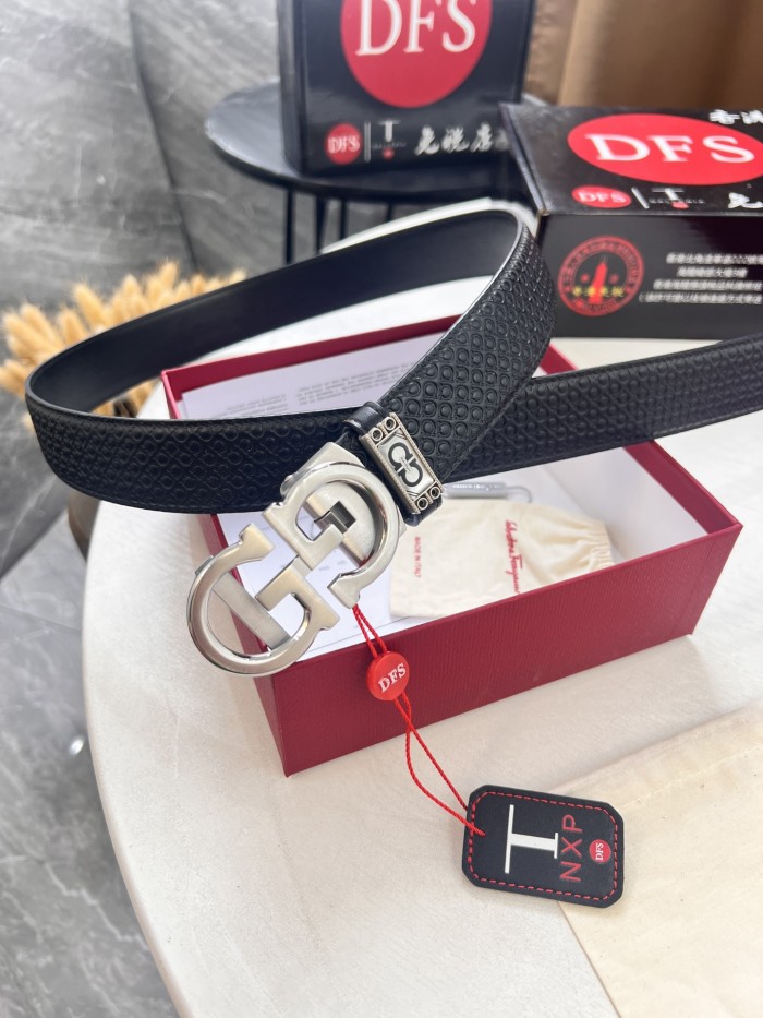 Streetwear Belt Ferragamo 321725 size:3.5cm