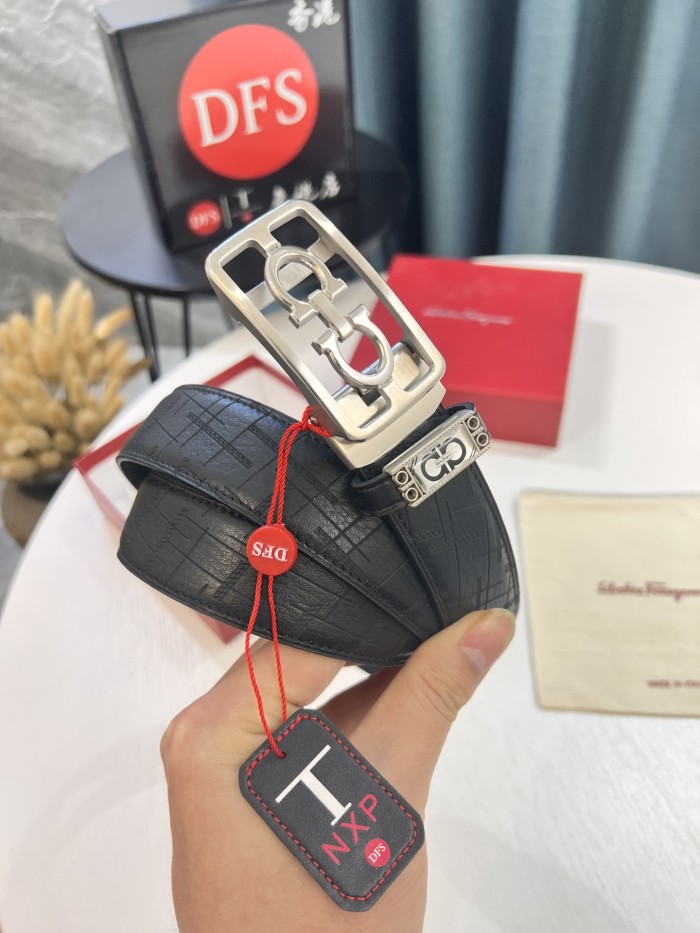 Streetwear Belt Ferragamo 321852 size:3.5cm