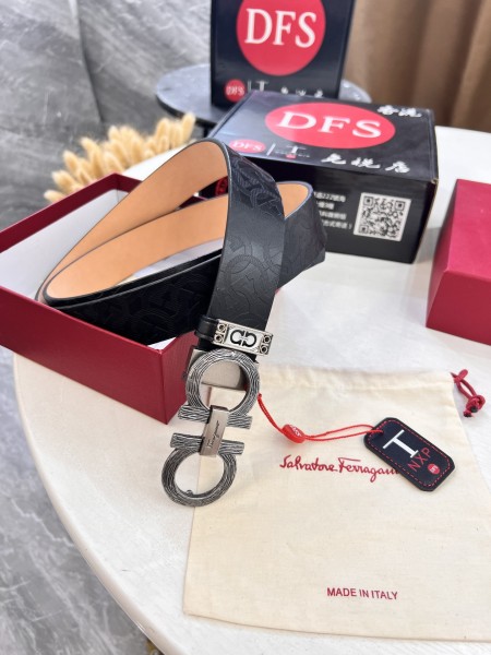 Streetwear Belt Ferragamo 321784 size:3.5cm