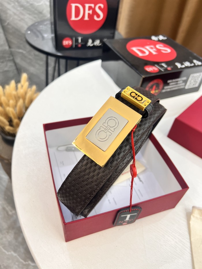 Streetwear Belt Ferragamo 321806 size:3.5cm