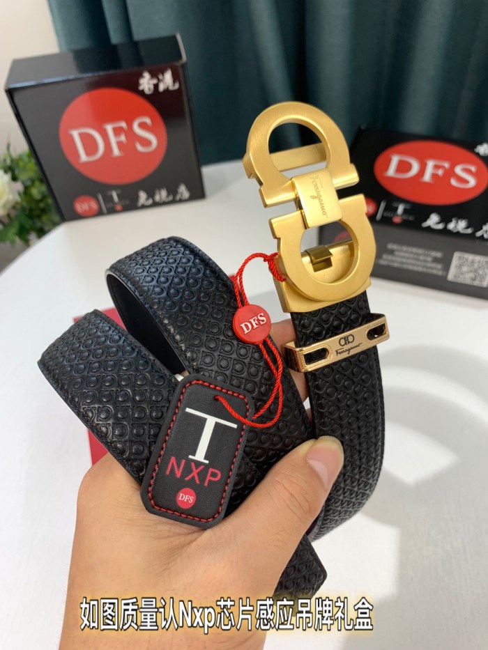 Streetwear Belt Ferragamo 321875 size:3.5cm