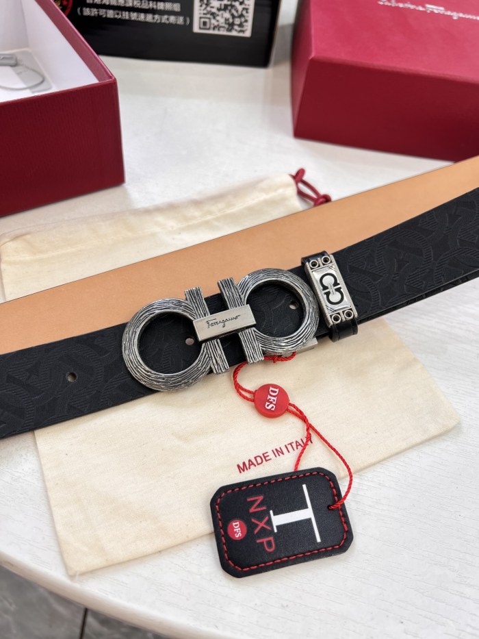 Streetwear Belt Ferragamo 321784 size:3.5cm
