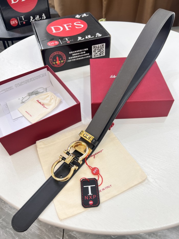 Streetwear Belt Ferragamo 321735 size:3.5cm