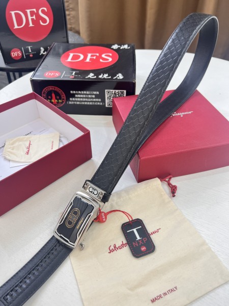 Streetwear Belt Ferragamo 321630 size:3.5cm