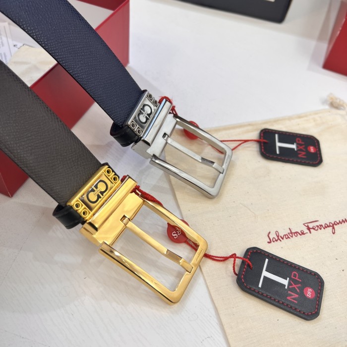 Streetwear Belt Ferragamo 321754 size:3.5cm