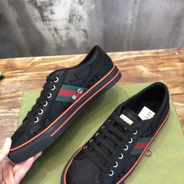 Gucci Off The Grid Tennis 1977 Low ECONYL Black GG Green Red