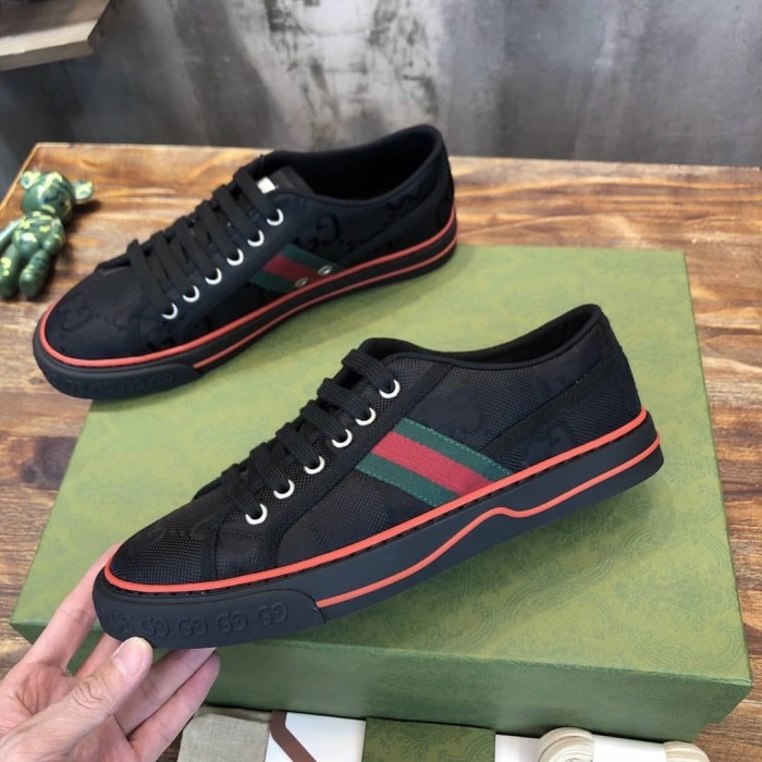 Gucci Off The Grid Tennis 1977 Low ECONYL Black GG Green Red