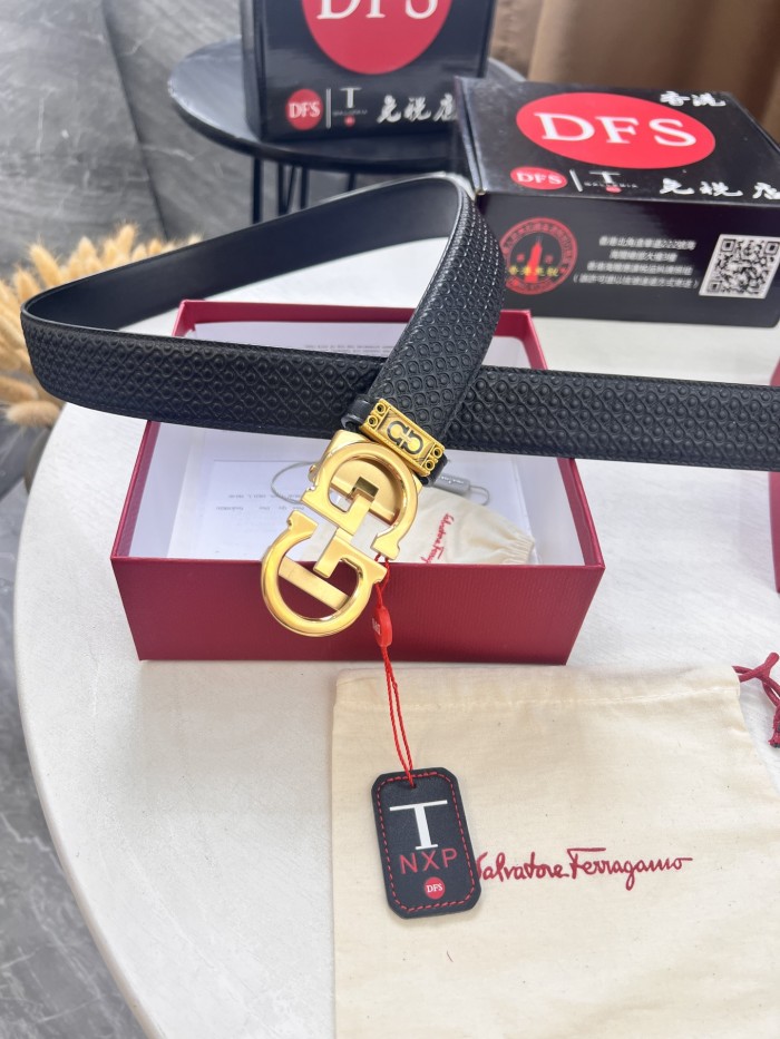 Streetwear Belt Ferragamo 321726 size:3.5cm